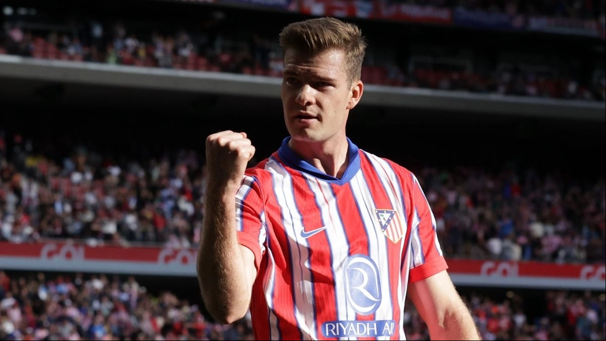 Alexander Sorloth, delantero del Atlético de Madrid